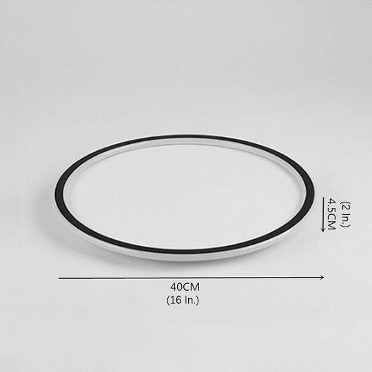 Modern 16 Inch LED Circular Flush Mount Ceiling Light for Bedroom and Living Room
