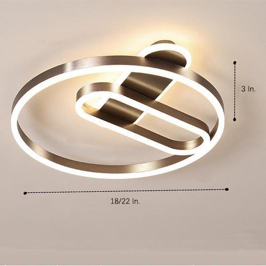 Geometric Cluster LED Ceiling Light Modern Flush Mount Fixture for Dining Room
