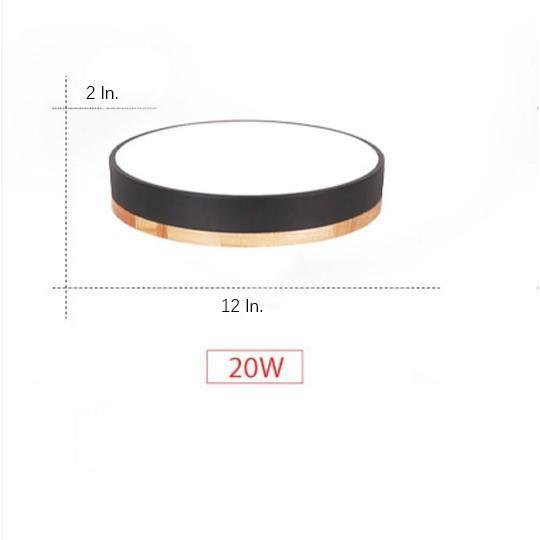 12 Inch Minimalist Round LED Flush Mount Ceiling Lamp for Modern Home Lighting