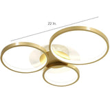 Modern Geometric Circle LED Flush Mount Ceiling Lamp for Minimalist Interior Lighting