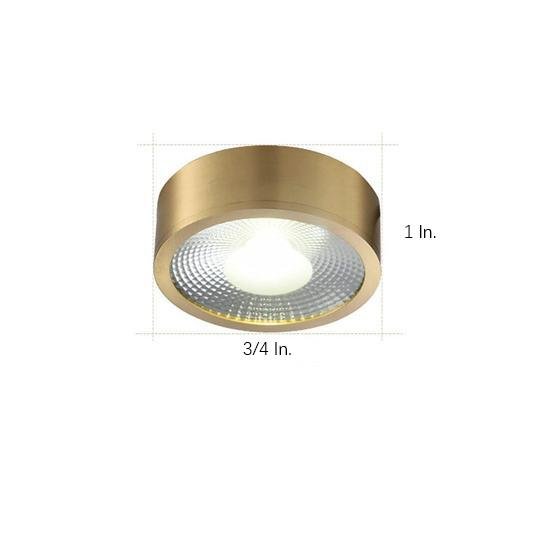 Modern Gold Copper LED Ceiling Light Flush Mount Round Acrylic Lamp for Bedroom Office