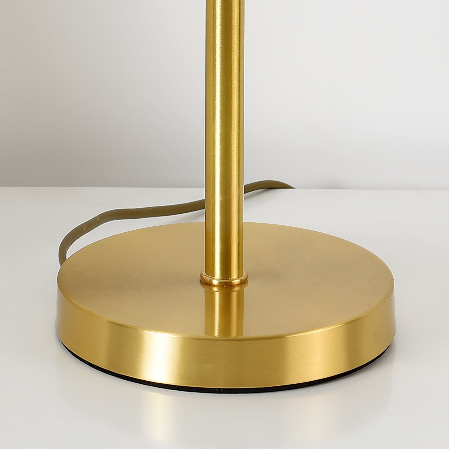 Dalton Antler Inspired Brass Table Lamp with Fabric Shade for Bedside and Living Room Decor