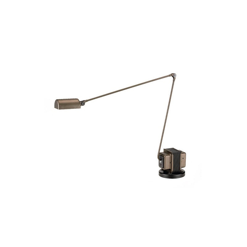 Dynamo Minimalist Adjustable LED Table Lamp Rotating Metal Desk Light for Modern Bedroom Office
