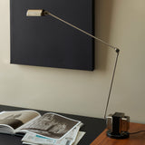 Dynamo Minimalist Adjustable LED Table Lamp Rotating Metal Desk Light for Modern Bedroom Office