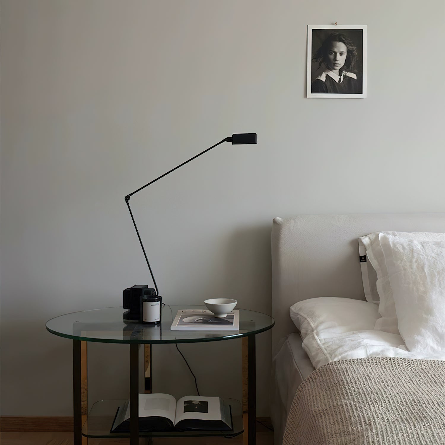 Dynamo Minimalist Adjustable LED Table Lamp Rotating Metal Desk Light for Modern Bedroom Office