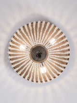 Dauphine Crystal Flush Mount Ceiling Light in Weathered Gray Metal Finish