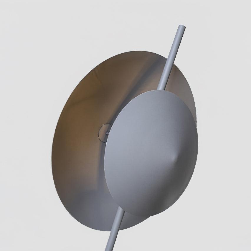 Modern Dawn Geometric Floor Lamp with Layered Lighting and Hand Made Aluminum Base