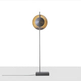 Modern Dawn Geometric Floor Lamp with Layered Lighting and Hand Made Aluminum Base