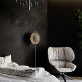 Modern Dawn Geometric Floor Lamp with Layered Lighting and Hand Made Aluminum Base