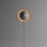 Modern Dawn Geometric Floor Lamp with Layered Lighting and Hand Made Aluminum Base