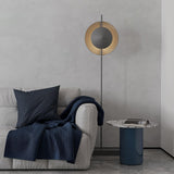 Modern Dawn Geometric Floor Lamp with Layered Lighting and Hand Made Aluminum Base