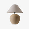 Decker Ceramic Bedside Table Lamp with Pottery Vase Base and Fabric Shade