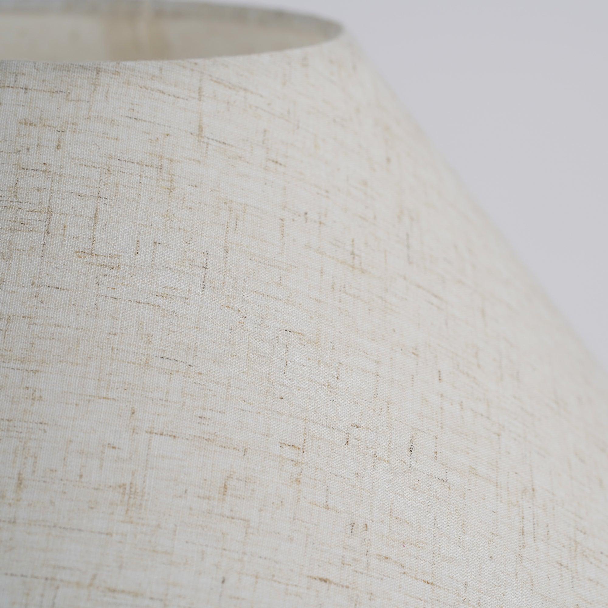Decker Ceramic Bedside Table Lamp with Pottery Vase Base and Fabric Shade