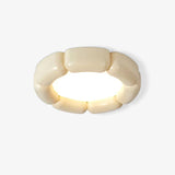 Modern Minimalist Resin LED Flush Mount Ceiling Lamp for Contemporary Interior Spaces
