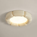 Modern Minimalist Resin LED Flush Mount Ceiling Lamp for Contemporary Interior Spaces