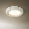 Modern Minimalist Resin LED Flush Mount Ceiling Lamp for Contemporary Interior Spaces