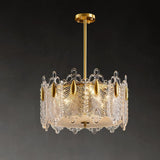 elegant-gold-patterned-glass-petal-round-chandelier-with-hand-formed-glass