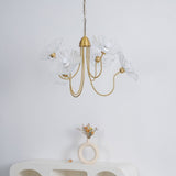 contemporary-glass-lotus-leaf-pendant-light-gold-chandelier-for-elegant-interior-design