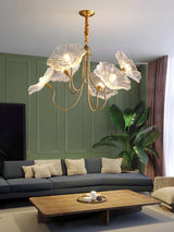 contemporary-glass-lotus-leaf-pendant-light-gold-chandelier-for-elegant-interior-design