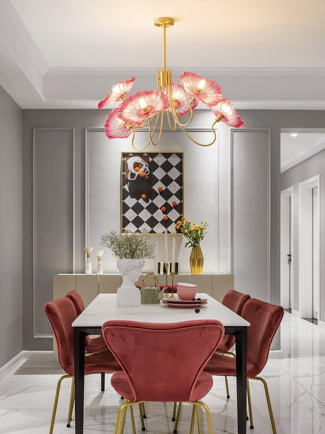 contemporary-glass-lotus-leaf-pendant-light-gold-chandelier-for-elegant-interior-design