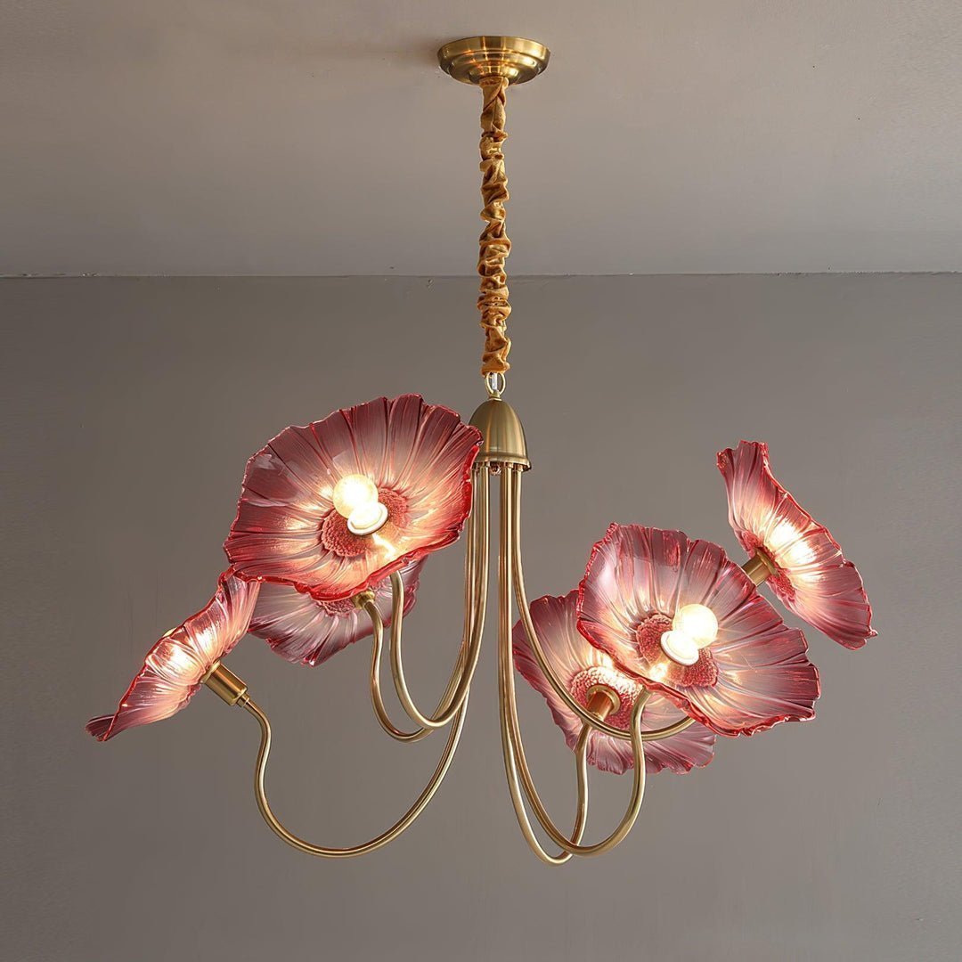 contemporary-glass-lotus-leaf-pendant-light-gold-chandelier-for-elegant-interior-design