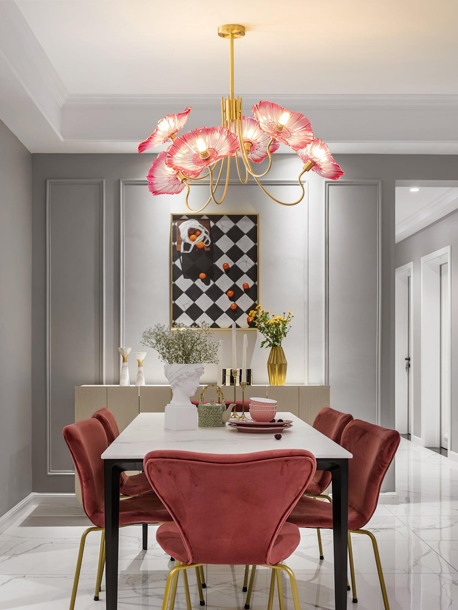 contemporary-glass-lotus-leaf-pendant-light-gold-chandelier-for-elegant-interior-design