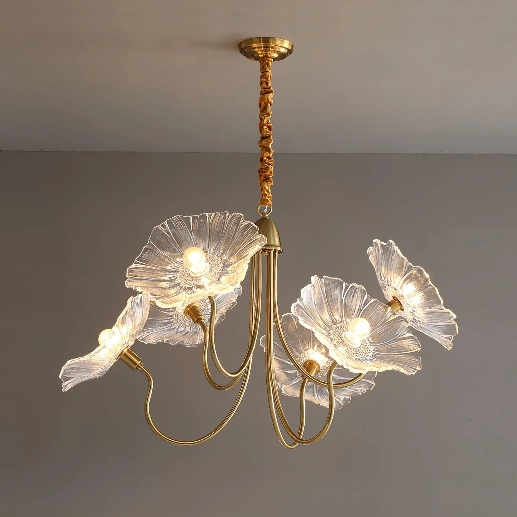 contemporary-glass-lotus-leaf-pendant-light-gold-chandelier-for-elegant-interior-design
