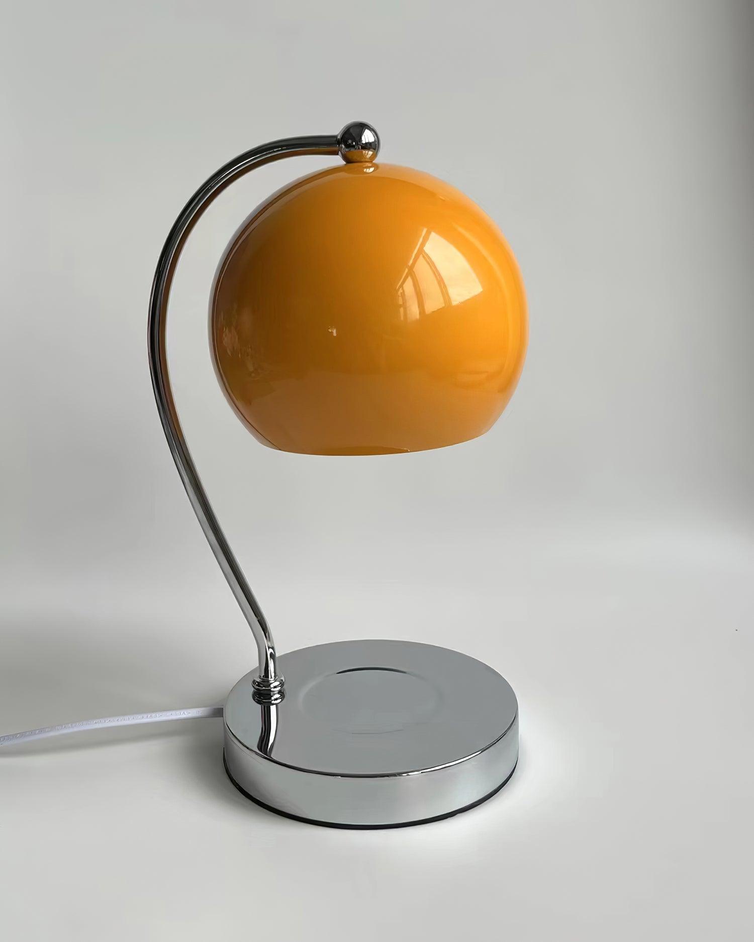 Modern Spherical Chrome Candle Warmer Lamp for Scented Wax Melting and Bedside Use
