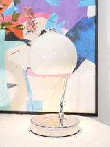 Modern Spherical Chrome Candle Warmer Lamp for Scented Wax Melting and Bedside Use