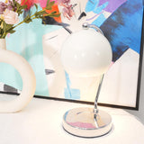 Modern Spherical Chrome Candle Warmer Lamp for Scented Wax Melting and Bedside Use
