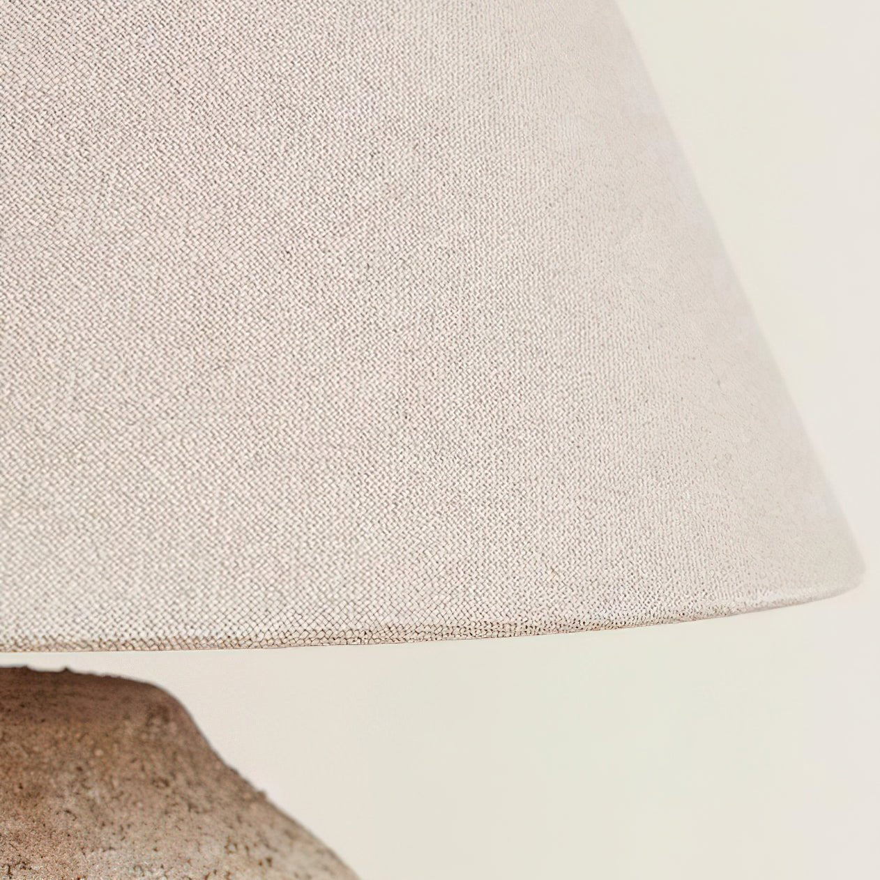 Textured Desert Sand Ceramic Table Lamp with Beige Fabric Shade for Modern Home Decor