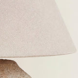 Textured Desert Sand Ceramic Table Lamp with Beige Fabric Shade for Modern Home Decor