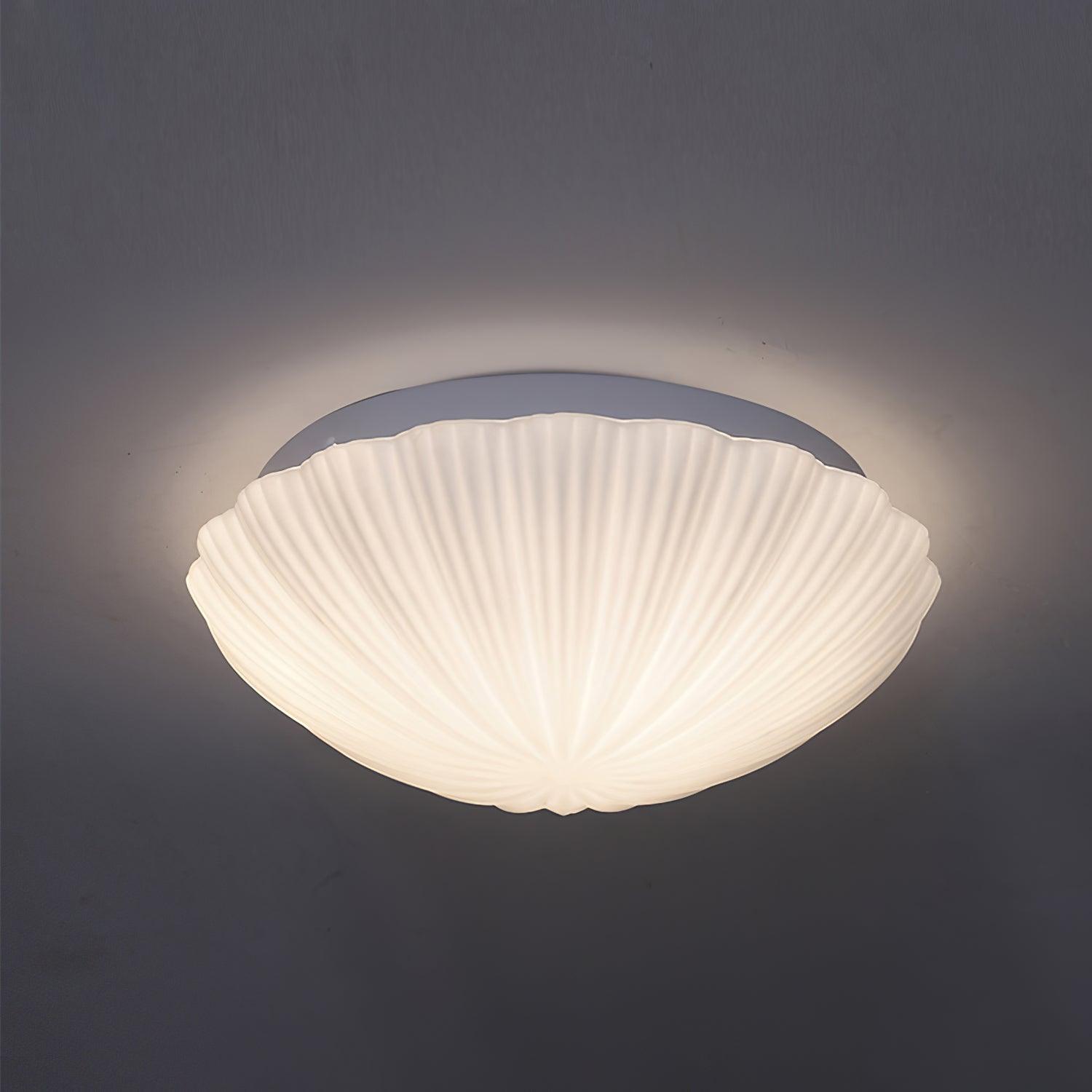 elegant-modern-round-glass-seashell-flush-mount-led-ceiling-lamp-for-indoor-spaces