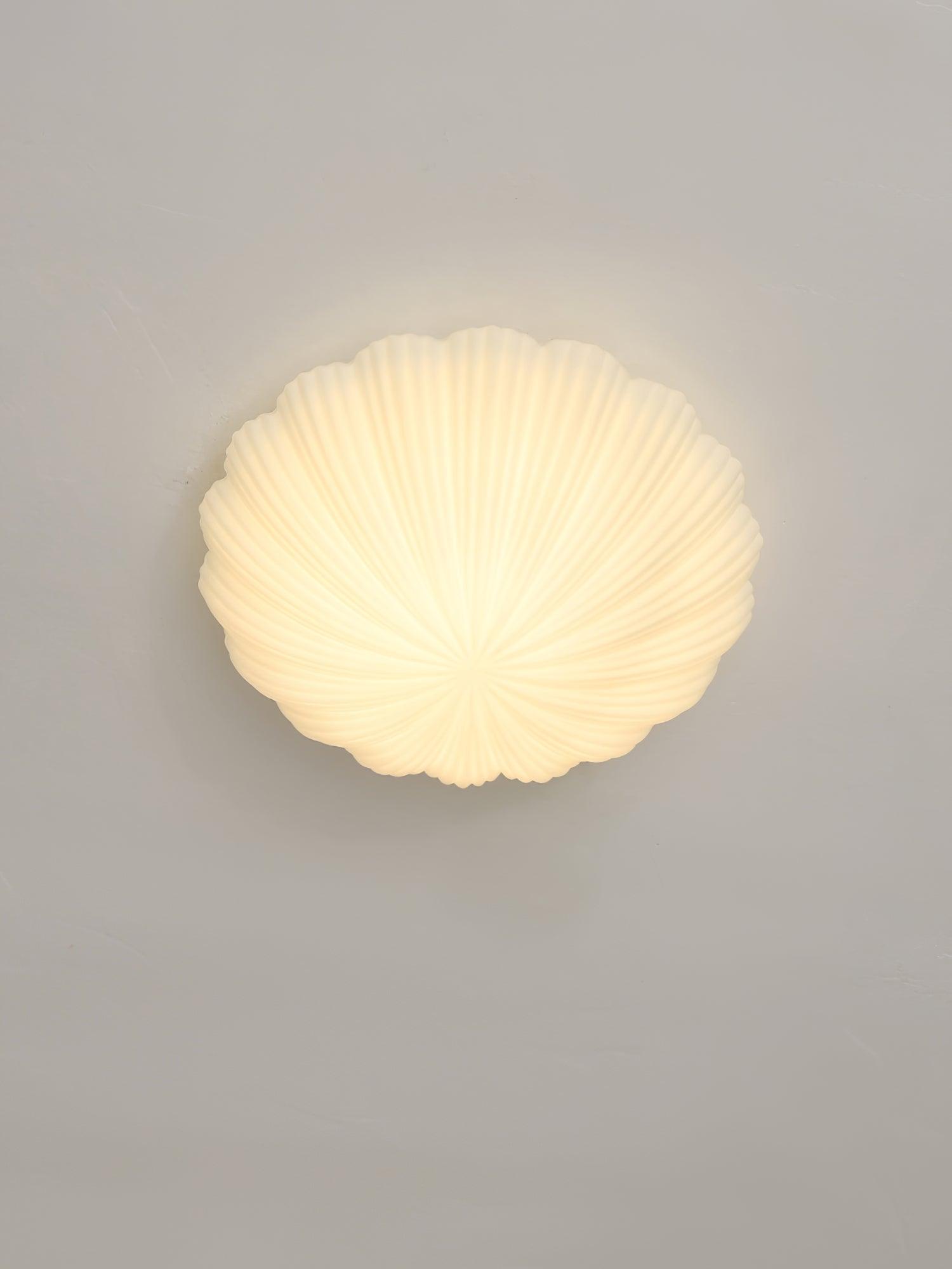 elegant-modern-round-glass-seashell-flush-mount-led-ceiling-lamp-for-indoor-spaces