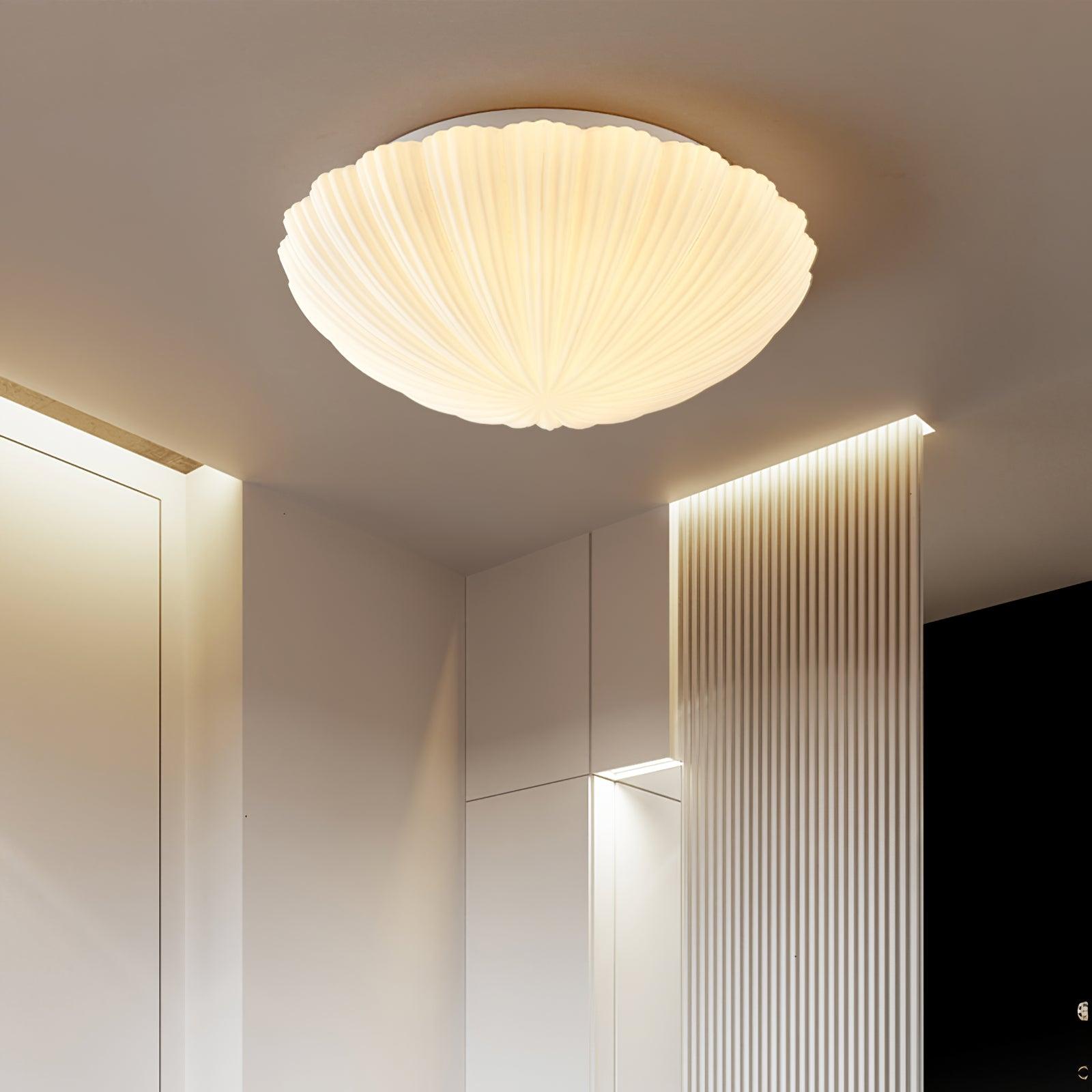 elegant-modern-round-glass-seashell-flush-mount-led-ceiling-lamp-for-indoor-spaces