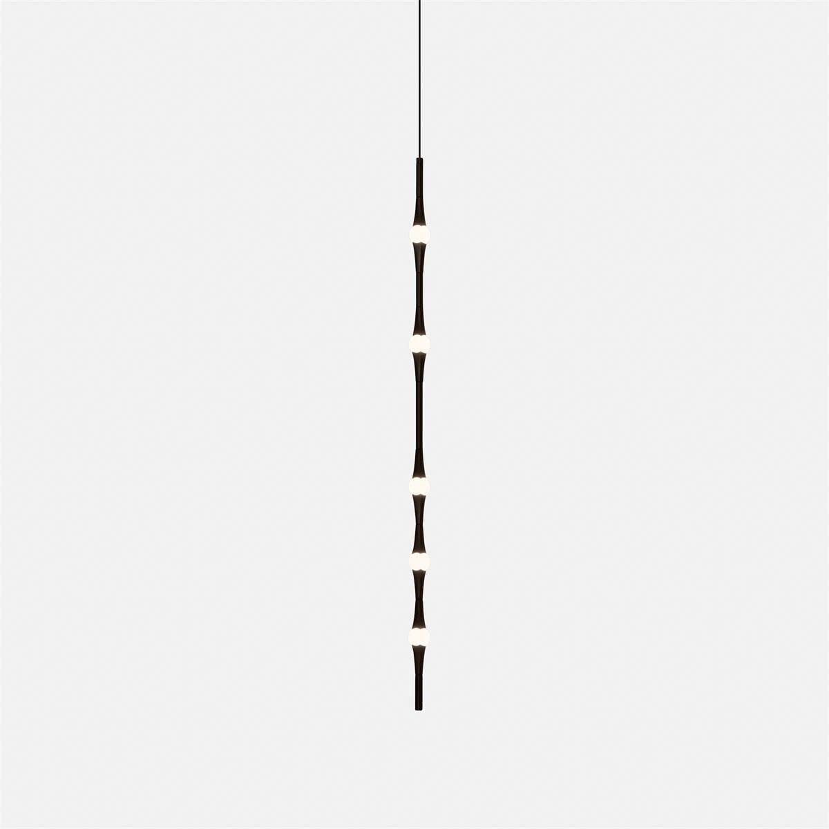 dew-explores-modern-linear-led-pendant-light-with-organic-oval-points-for-stairwells