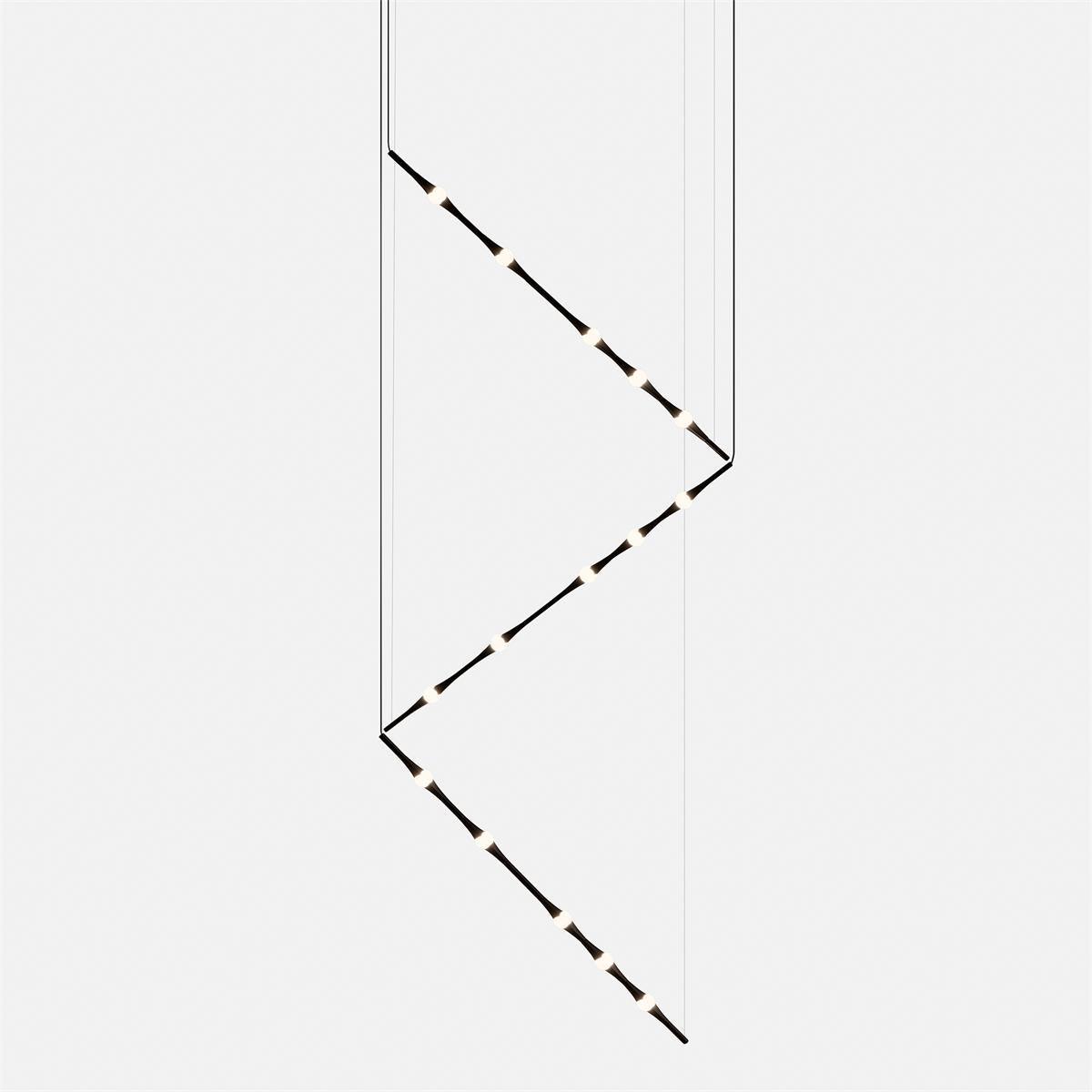 dew-explores-modern-linear-led-pendant-light-with-organic-oval-points-for-stairwells