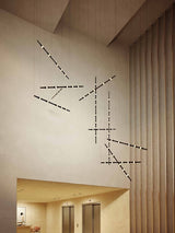 dew-explores-modern-linear-led-pendant-light-with-organic-oval-points-for-stairwells