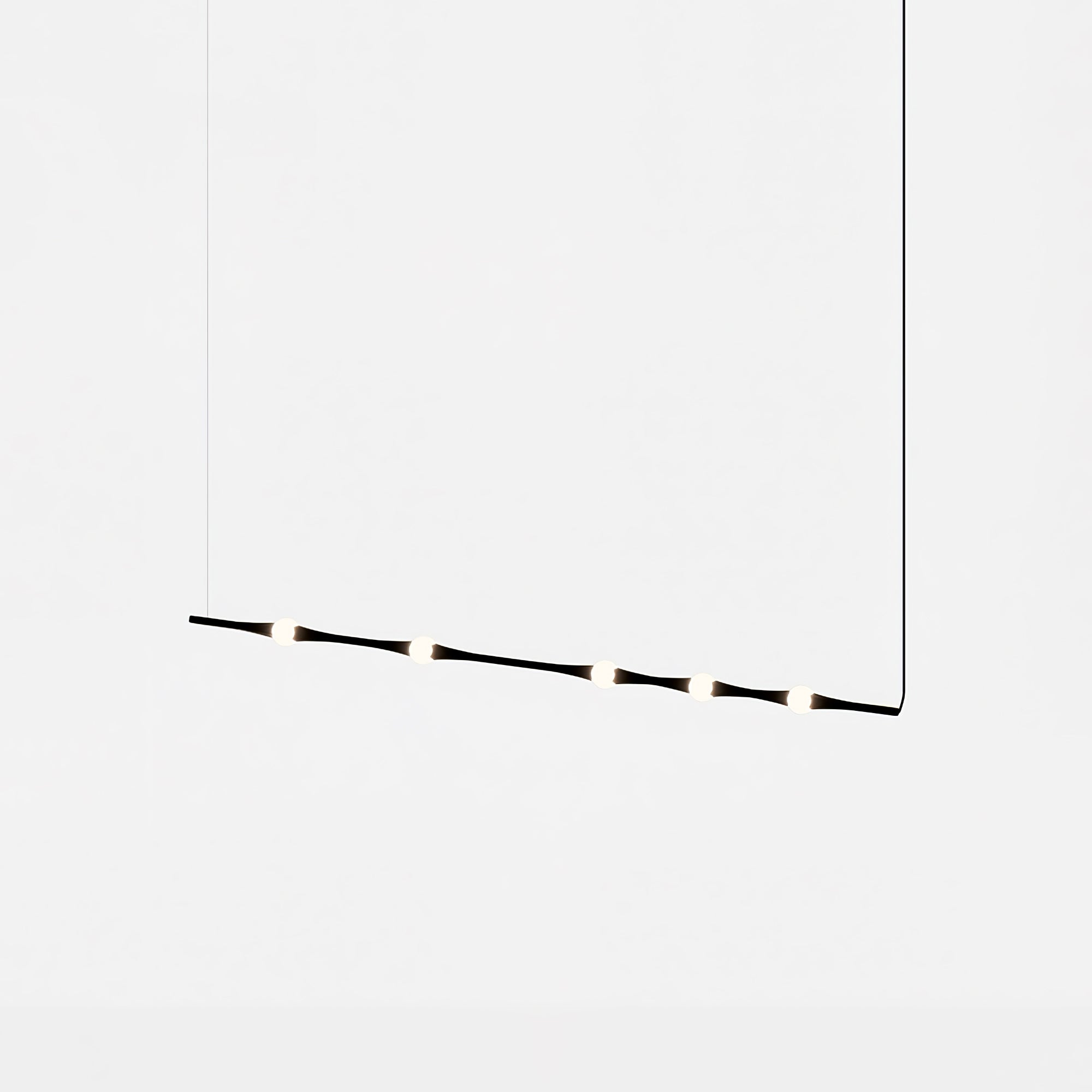 dew-explores-modern-linear-led-pendant-light-with-organic-oval-points-for-stairwells
