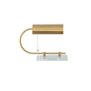 Modern Geometric Crystal Table Lamp with Gold Metal Shade for Bedside or Desk