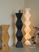 Modern Minimalist Dickson LED Torchiere Floor Lamp with Glass Shade for Living Room