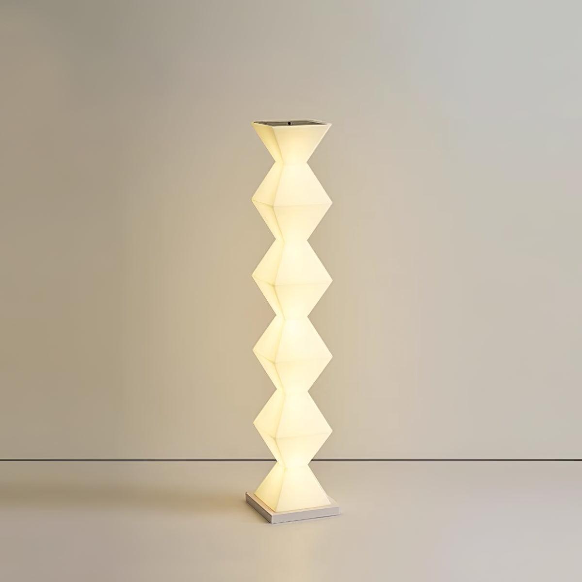 Modern Minimalist Dickson LED Torchiere Floor Lamp with Glass Shade for Living Room
