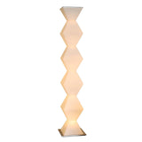 Modern Minimalist Dickson LED Torchiere Floor Lamp with Glass Shade for Living Room