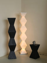 Modern Minimalist Dickson LED Torchiere Floor Lamp with Glass Shade for Living Room