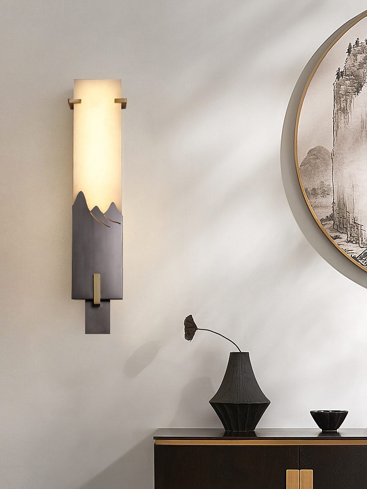 modern-alabaster-stone-wall-sconce-vertical-led-light-with-bronze-accent-for-living-room