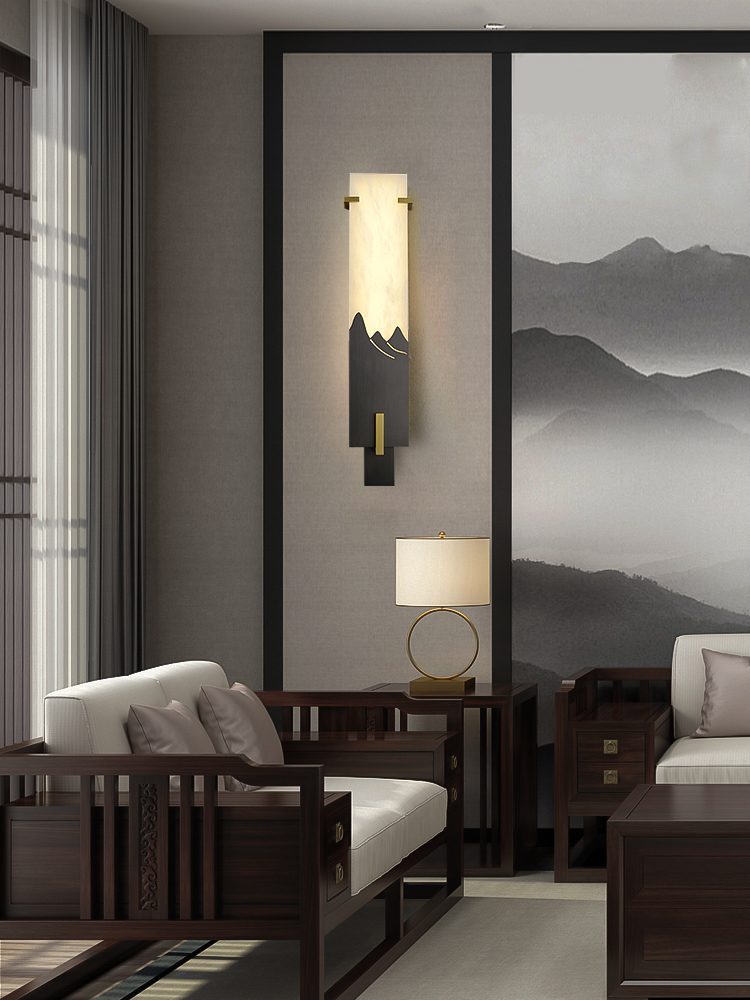modern-alabaster-stone-wall-sconce-vertical-led-light-with-bronze-accent-for-living-room