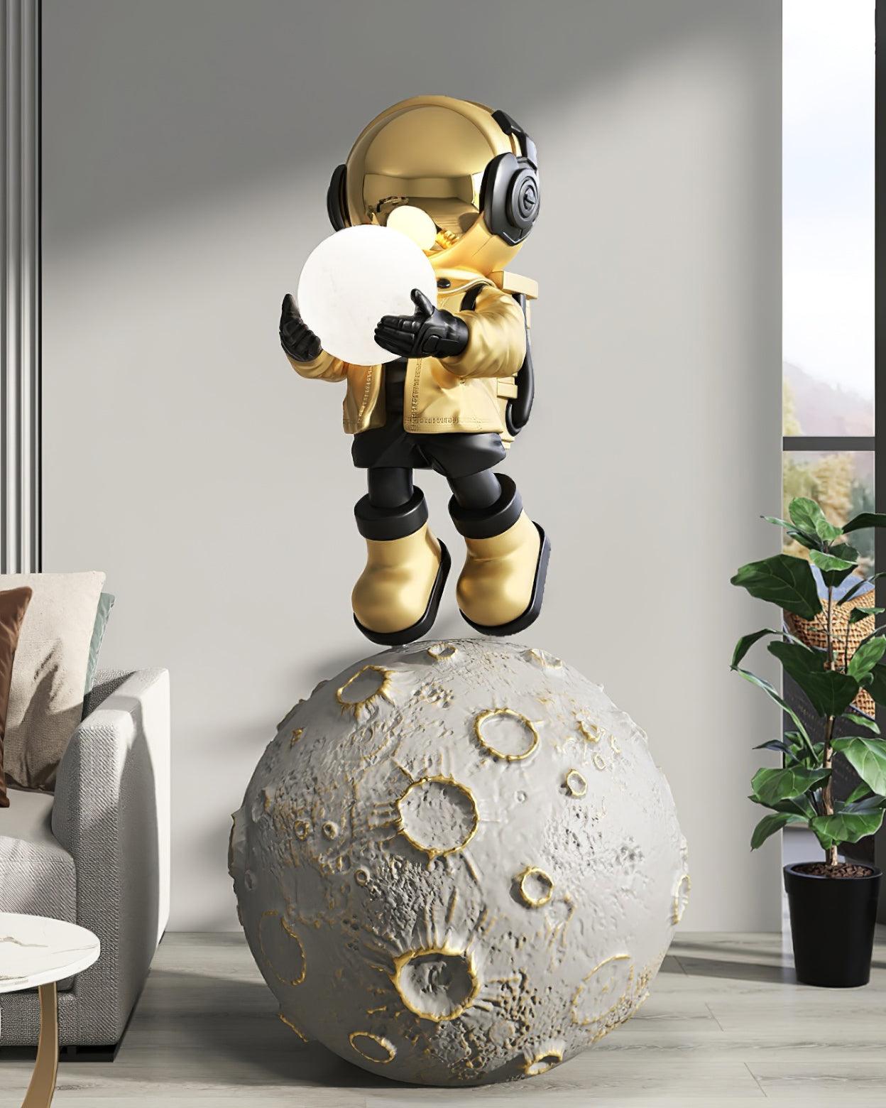 Modern Astronaut Diver LED Floor Lamp with Built-in Battery for Creative Space Theme Decor
