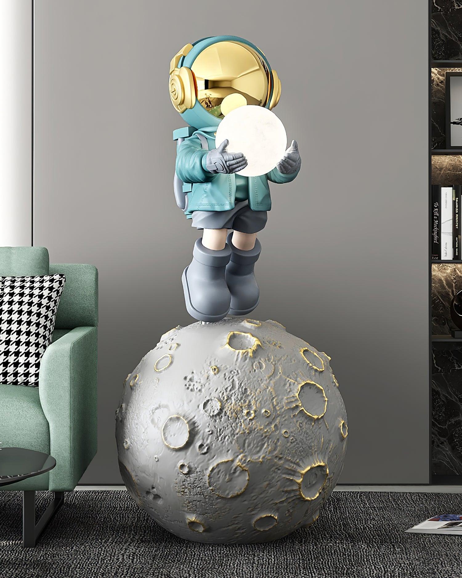 Modern Astronaut Diver LED Floor Lamp with Built-in Battery for Creative Space Theme Decor