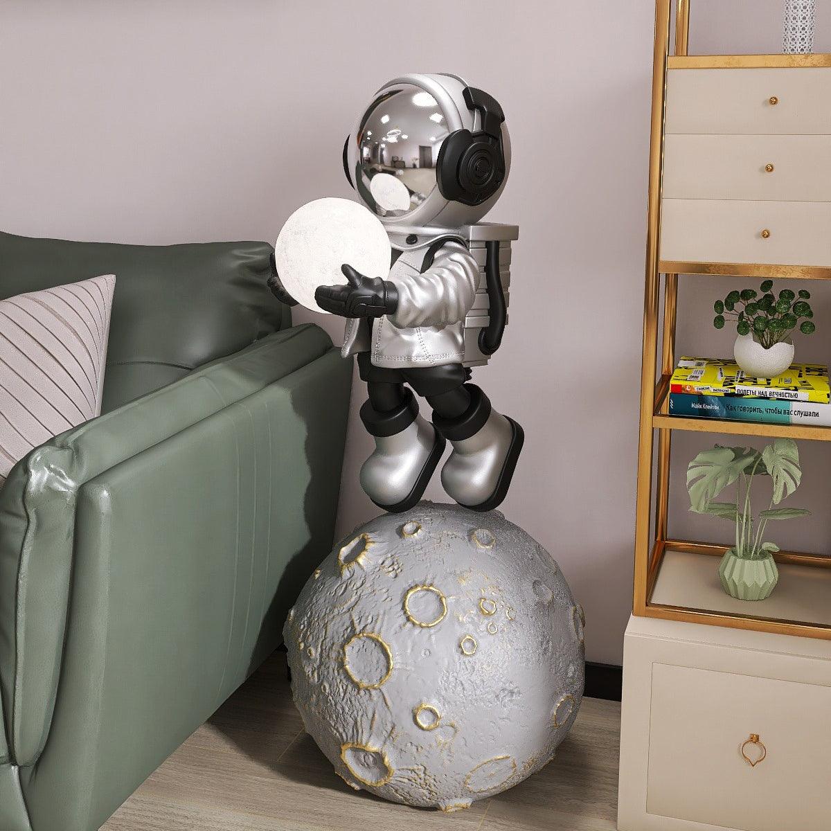 Modern Astronaut Diver LED Floor Lamp with Built-in Battery for Creative Space Theme Decor