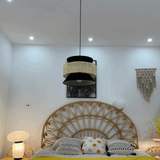 woven-rattan-cane-and-linen-pendant-light-vintage-style-suspended-ceiling-fixture
